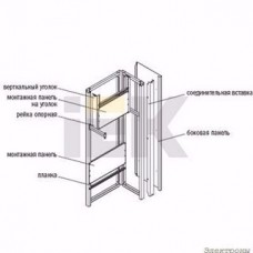 Монтажная панель ИЭК 500х690 (оцинкованная), на уголки для КСРМ (комплект 2 шт)