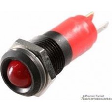 19221353, Светодиодный индикатор в панель, мигающий, Красный, 24 В DC, 14 мм, 56 мА, 130 мкд, IP67