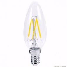 Лампа светодиодная LED-СВЕЧА-PREMIUM 5.0Вт 220В Е14 3000К 450Лм прозрачная ASD