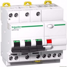 Дифференциальный автомат 6КА 10A B 30МA A 4 полюса Schneider Electric, серия DPN N Vigi