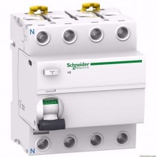 Дифференциальный выключатель нагрузки 100A 100mA AC-ТИП 4 полюса Schneider Electric, серия iID