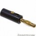 BP-214 (10-0015 GOLD black), Штекер-банан черный (зол.).: от компании Electrony