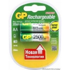 250AAHC (HR06/AA)2, Аккумулятор никель-металлгидридный NiMH 2500 mAh (2шт) 1.2В