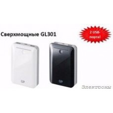 GL301 (белый), Внешний аккумулятор портативный, Power Bank (10400mAh) USB- micro USB