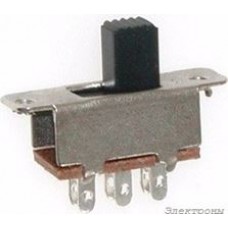 KBB40-2P2W, Переключатель движковый 6p.ON-ON 0.5A 250V