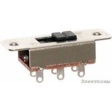 KBB70(P)-2P2W, Переключатель движковый 6p.ON-ON 3A250V усеченный