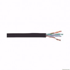 ITK Кабель связи витая пара U/UTP, категория 6 4х2х23AWG solid, LDPE, 305м, черный ИЭК