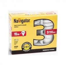 Лампа Navigator 94 406 NCL8-SH-15-827-E27/3PACK