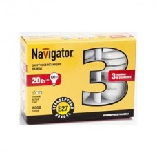 Лампа Navigator 94 410 NCL8-SH-20-827-E27/3PACK