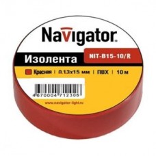 71230 Изолента Navigator NIT-B15-10/R красная