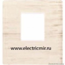 FD04317BD-A Накладка для 1го разъема RJ45 WHITE DECAPE беж