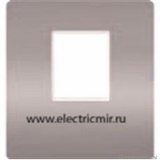 FD04317CB-A Накладка для 1го разъема RJ45 BRIGHT CHROME беж