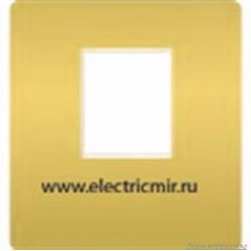 FD04317OB-M Накладка для 1го разъема RJ45 BRIGHT GOLD черный