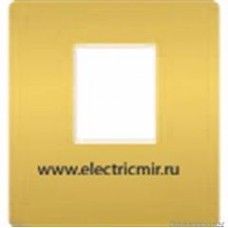 FD04317OR-A Накладка для 1го разъема RJ45 REAL GOLD беж