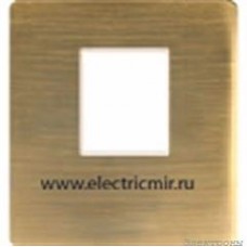 FD04317PM-A Накладка для 1го разъема RJ45 MATT PATINA беж