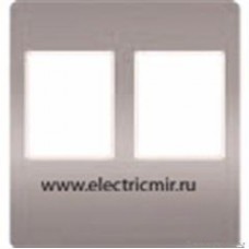 FD04318CB-A Накладка для 2го разъема RJ45 BRIGHT CHROME беж