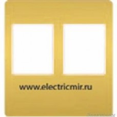 FD04318OR-M Накладка для 2го разъема RJ45 REAL GOLD черный