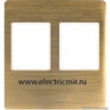 FD04318PM-A Накладка для 2го разъема RJ45 MATT PATINA беж