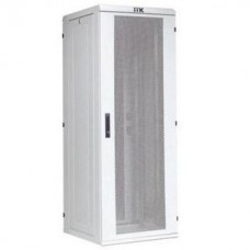 ITK Шкаф сетевой 19, 18U, 600х800 мм, стеклянная передняя дверь, серый (комплект 3 коробки) ИЭК
