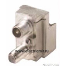 FD220F/3 Мех Розетка TV/Sat проходная + DC между IN и OUT с изолированным двойным SAT/TV (3дБ) FEDE