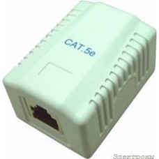 HYC-B061111 (NC-MB2EMUWH) ( GE-342 R), Розетка компьютерная RJ-45 х 1 на стену CAT.5e