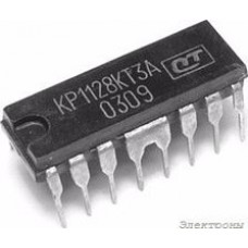 КР1128КТ3А, Четырёхканальный полумостовой коммутатор тока [PowerDIP (12+4)] (=L293B)