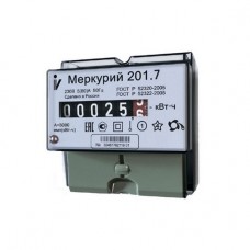 Электросчетчик Меркурий 201.7 230В; 5(60)А; кл. т. 1,0; 1 тариф; Имп. выход; ОУ; DIN: от компании Electrony