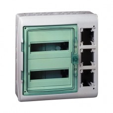 Щит навесной Kaedra IP65 24 модуля + 3 отверстия с интерфейсом с клеммами Schneider Electric