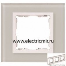 82637-60 Рамка на 3 поста натуральный-белый (стекло) Simon : от компании Electrony