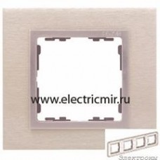 82947-34 Рамка на 4 поста сталь матовая-алюминий (металл) Simon : от компании Electrony