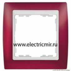 82613-37 Рамка 1 пост красная полупрозрачная-белая Simon : от компании Electrony