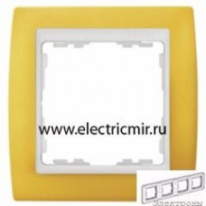 82642-62 Рамка 4 поста желтая-белая Simon : от компании Electrony