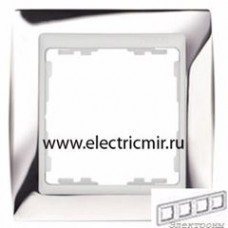 82644-63 Рамка 4 поста хром-белая Simon : от компании Electrony