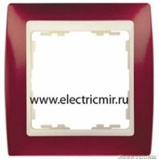 82714-37 Рамка 1 пост гранатовый металлик-слоновая кость Simon : от компании Electrony