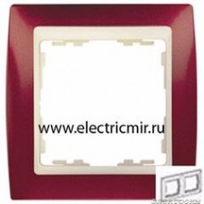 82724-37 Рамка 2 поста гранатовый металлик-слоновая кость Simon : от компании Electrony