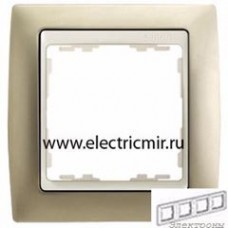 82744-34 Рамка 4 поста шампань матовая-слоновая кость Simon : от компании Electrony