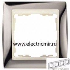 82744-67 Рамка 4 поста вороненая сталь-слоновая кость Simon : от компании Electrony