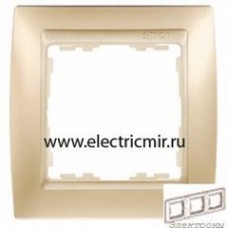 82934-34 Рамка 3 поста шампань матовая-шампань Simon : от компании Electrony