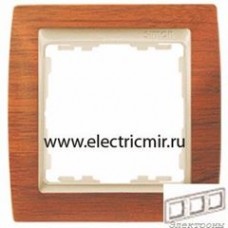 82935-61 Рамка 3 поста вишня-шампань Simon : от компании Electrony