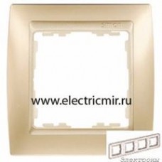 82944-34 Рамка 4 поста шампань матовая-шампань Simon : от компании Electrony