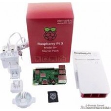 RPI3-MODBP-STARTER, Complete Starter Kit for Raspberry Pi 3 Model B+, Official Case and PSU Included