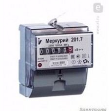 Счетчик электроэнергии однофазный однотарифный Меркурий 201.7 60/5 Т1 D 230В ОУ (201.7)