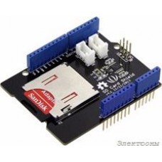 SD Card Shield V4, Arduino-совместимая плата расширения для подключения SD, SDHC и TF карт памяти.