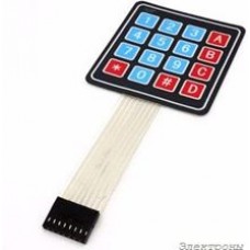 Sealed Membrane 4*4 button pad with sticker, Клавиатура 16-ти кнопочная для Arduino проектов