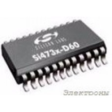SI4735-D60-GU, RF приемник AM/FM/LW/SW 3.3V/5V Automotive [SSOP-24]