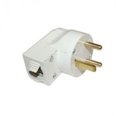 Legrand 55152 Вилка силовая 2К+3 20А боковая слоновая кость