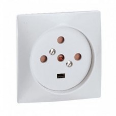 Legrand 55817 Розетка силовая 3К+Н+3 32А боковая
