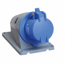 Розетка стационарная ССИ-113 16А-6ч/200-250В 2Р+РЕ IP44 MAGNUM ИЭК