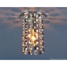 Встраиваемый потолочный светильник со светодиодной подсветкой 208 LED CH/SBK/Clear (хром / дымчатый / прозр.) : от компании Electrony