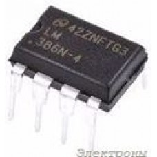 LM386N-4, IC, AMP AUDIO 0.7W, DIP8, 386